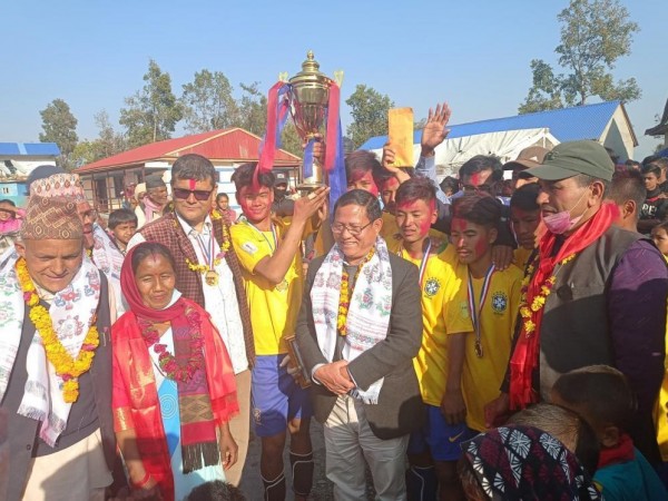 भलिबलको प्रथम उपाधि चण्डेश्वरी स्कुललाई