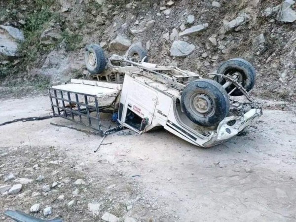 रामेछापमा बोलेरो गाडी दुर्घटना हुँदा चालकको निधन