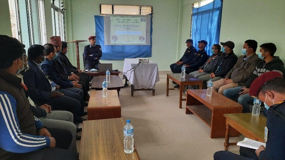 रामेछाप जिल्लामा शान्ति सुरक्षा थप मजबुत बनाईदै 