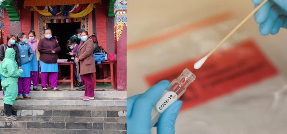 गुम्देलका ५९ जनाको पीसीआर परीक्षणको लागि स्वाब संकलन