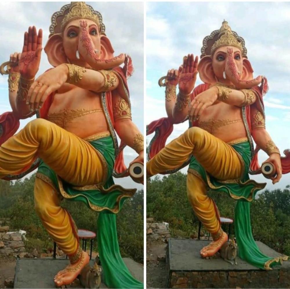 रामेछापको डकुरसिंडाडाँमा अहिले सम्मको अग्लो गणेश मूर्ति निर्माण 