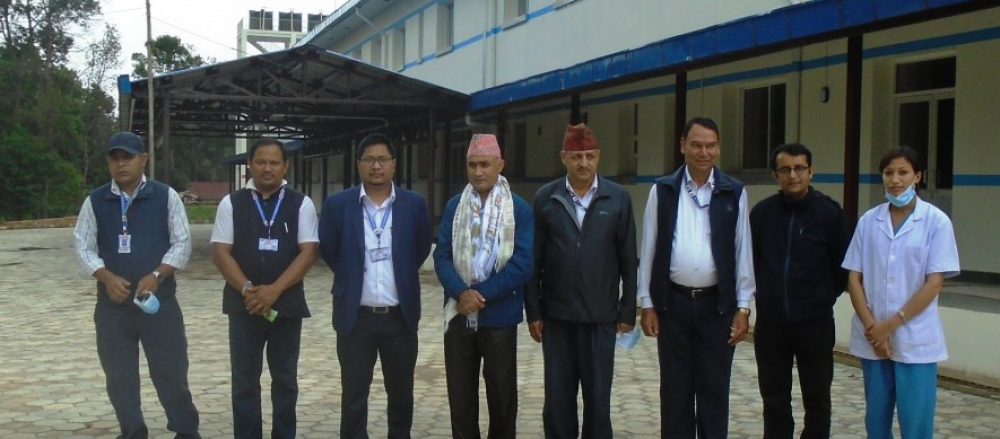 नयाँ भवनबाट सुरु भयो रामेछाप जिल्लाको जिल्ला अस्पताल