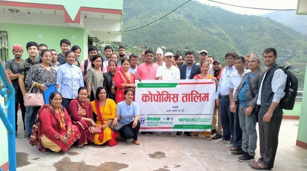 रामेछाप जिल्लामा साकोसहरुका लागि कोपोमिस तालिम प्रदान गरिँदै  