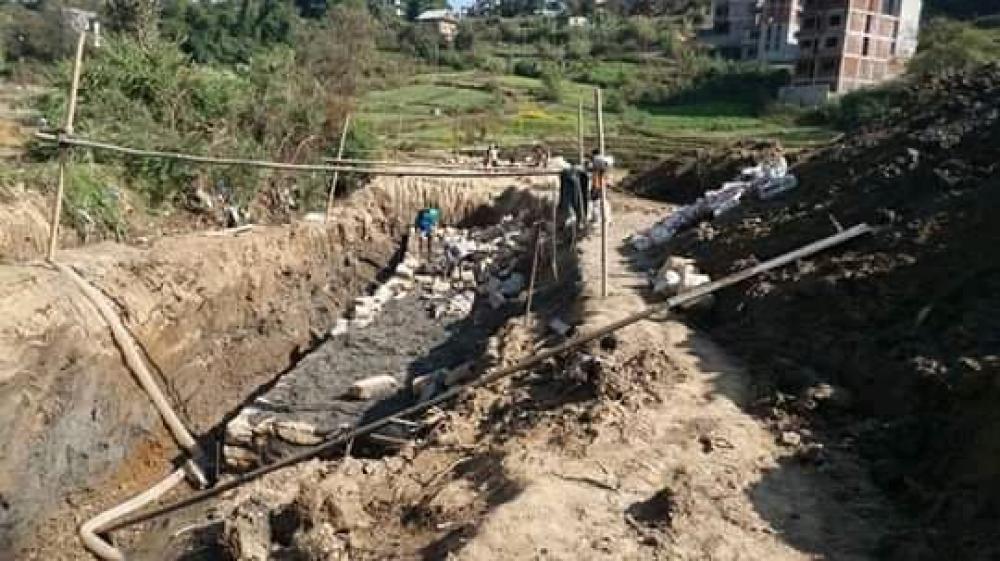 छड्के रुपमा विकास निर्माणको अनुगमन गर्दै रामेछापका सिडियो शर्मा